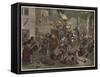 Ancient Rome: Eruption of Vesuvius, 79 AD,-Heinrich Leutemann-Framed Stretched Canvas