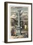 Ancient Rome: Forum Romanum, Column to commemorate a victory,-Heinrich Leutemann-Framed Giclee Print