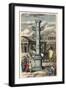 Ancient Rome: Forum Romanum, Column to commemorate a victory,-Heinrich Leutemann-Framed Giclee Print