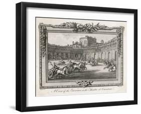 Ancient Rome Gladiators Chariots Etc in the Theatre of Caesarea-null-Framed Art Print