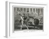 Ancient Rome Gladiators Fighting Lions in an Arena-Patas-Framed Art Print