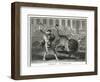 Ancient Rome Gladiators Fighting Lions in an Arena-Patas-Framed Art Print