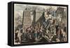 Ancient Rome: Military, Storming of a city,-Heinrich Leutemann-Framed Stretched Canvas