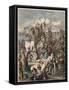 Ancient Rome: Plundering of Rome by the Vandals, on 2nd June 455,-Heinrich Leutemann-Framed Stretched Canvas