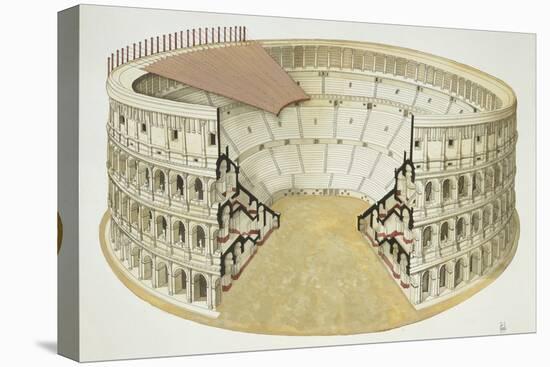 Ancient Rome, Rome Colosseum-null-Stretched Canvas