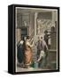 Ancient Rome: Selling and manufacturing books,-Heinrich Leutemann-Framed Stretched Canvas