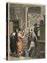 Ancient Rome: Selling and manufacturing books,-Heinrich Leutemann-Stretched Canvas