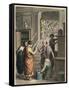 Ancient Rome: Selling and manufacturing books,-Heinrich Leutemann-Framed Stretched Canvas