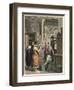 Ancient Rome: Selling and manufacturing books,-Heinrich Leutemann-Framed Giclee Print