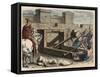 Ancient Rome: Weaponry, Catapult,-Heinrich Leutemann-Framed Stretched Canvas