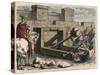 Ancient Rome: Weaponry, Catapult,-Heinrich Leutemann-Stretched Canvas