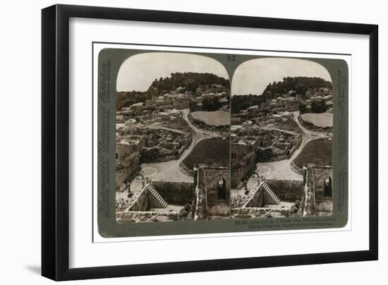 Ancient Royal City of Samaria, Where Philip Preached Christ, Looking West, Palestine, 1900-Underwood & Underwood-Framed Giclee Print