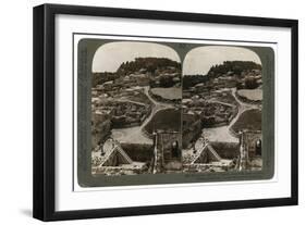 Ancient Royal City of Samaria, Where Philip Preached Christ, Looking West, Palestine, 1900-Underwood & Underwood-Framed Giclee Print