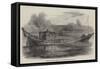 Ancient Royal State Barge, Now on Virginia Water-null-Framed Stretched Canvas