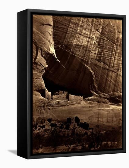 Ancient Ruins in the Canon De Chelle, N.M.-null-Framed Stretched Canvas