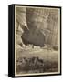 Ancient Ruins in the Canyon De Chelly, N.M., in a Niche 50 Feet Above Present Canyon Bed, 1873-Timothy O'Sullivan-Framed Stretched Canvas