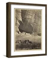 Ancient Ruins in the Canyon De Chelly, N.M., in a Niche 50 Feet Above Present Canyon Bed, 1873-Timothy O'Sullivan-Framed Photographic Print