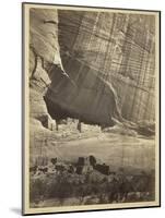 Ancient Ruins in the Canyon De Chelly, N.M., in a Niche 50 Feet Above Present Canyon Bed, 1873-Timothy O'Sullivan-Mounted Photographic Print