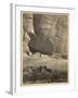 Ancient Ruins in the Canyon De Chelly, N.M., in a Niche 50 Feet Above Present Canyon Bed, 1873-Timothy O'Sullivan-Framed Photographic Print