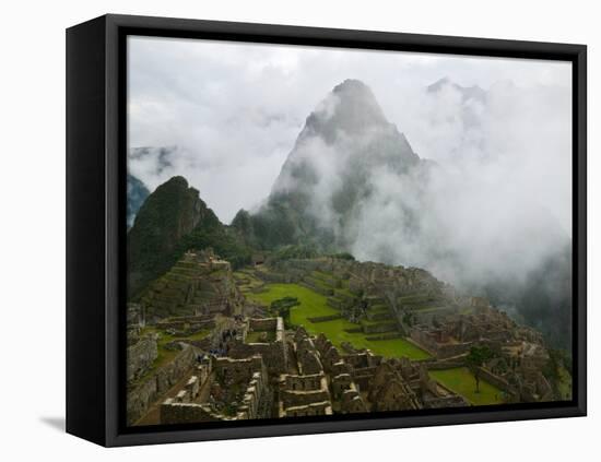 Ancient Ruins of Machu Picchu, Andes Mountain, Peru-Keren Su-Framed Stretched Canvas