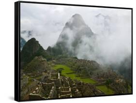 Ancient Ruins of Machu Picchu, Andes Mountain, Peru-Keren Su-Framed Stretched Canvas