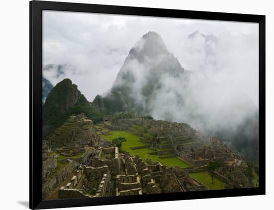 Ancient Ruins of Machu Picchu, Andes Mountain, Peru-Keren Su-Framed Photographic Print