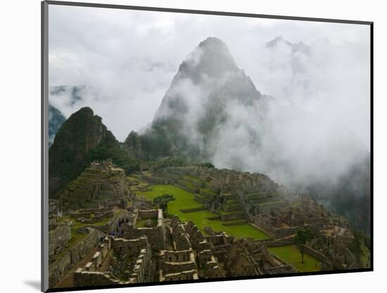 Ancient Ruins of Machu Picchu, Andes Mountain, Peru-Keren Su-Mounted Photographic Print