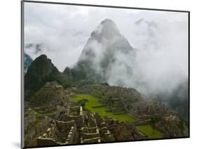 Ancient Ruins of Machu Picchu, Andes Mountain, Peru-Keren Su-Mounted Photographic Print