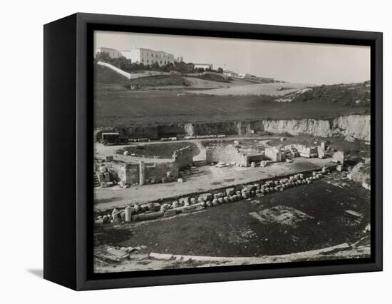 Ancient Ruins of Roman Theater of Carthage-null-Framed Stretched Canvas