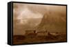 Ancient Ruins Southern Coast Iceland, Vestrahorn Stokknes-Vincent James-Framed Stretched Canvas