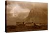 Ancient Ruins Southern Coast Iceland, Vestrahorn Stokknes-Vincent James-Stretched Canvas