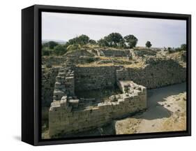 Ancient Ruins, Troy, Unesco World Heritage Site, Anatolia, Turkey, Eurasia-Ken Wilson-Framed Stretched Canvas