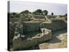 Ancient Ruins, Troy, Unesco World Heritage Site, Anatolia, Turkey, Eurasia-Ken Wilson-Stretched Canvas