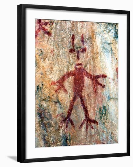 Ancient Sacred Mayan Paintings at Metzabok, Selva Lacandona, Metzabok, Chiapas, Mexico-Russell Gordon-Framed Photographic Print