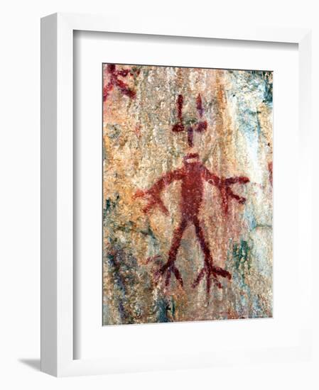 Ancient Sacred Mayan Paintings at Metzabok, Selva Lacandona, Metzabok, Chiapas, Mexico-Russell Gordon-Framed Photographic Print