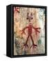 Ancient Sacred Mayan Paintings at Metzabok, Selva Lacandona, Metzabok, Chiapas, Mexico-Russell Gordon-Framed Stretched Canvas