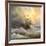 Ancient Sailing Vessel In Stormy Sea-balaikin2009-Framed Art Print