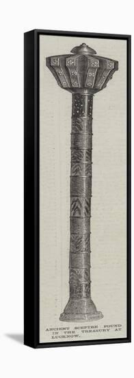 Ancient Sceptre Found in the Treasury at Lucknow-null-Framed Stretched Canvas