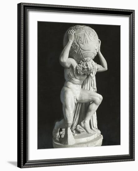 Ancient Sculpture of Atlas-null-Framed Photographic Print