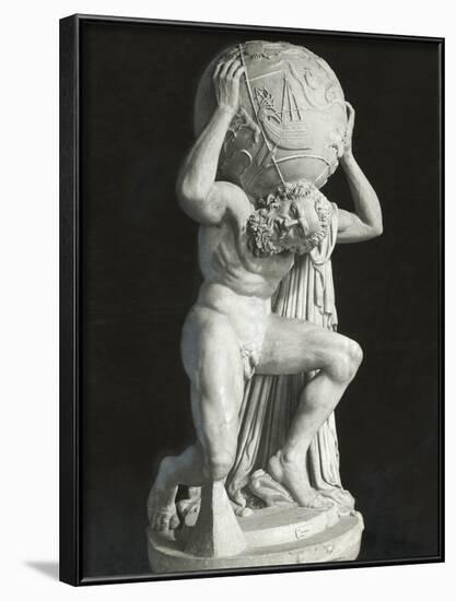 Ancient Sculpture of Atlas-null-Framed Photographic Print