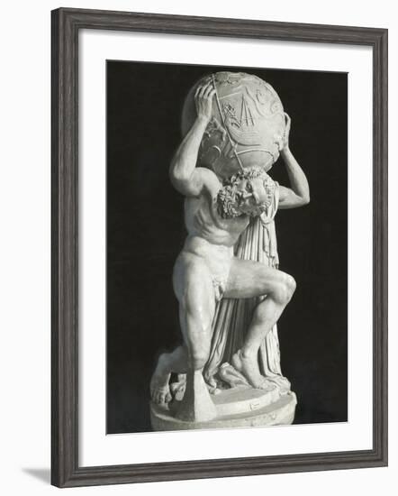 Ancient Sculpture of Atlas-null-Framed Photographic Print