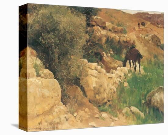 Ancient Source in Syria-Eugen Bracht-Stretched Canvas