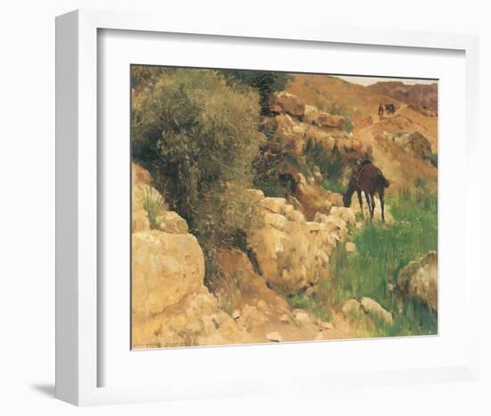 Ancient Source in Syria-Eugen Bracht-Framed Art Print