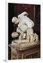 Ancient Statue of Wrestlers in Galleria Degli Uffizi-null-Framed Giclee Print