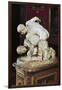 Ancient Statue of Wrestlers in Galleria Degli Uffizi-null-Framed Giclee Print