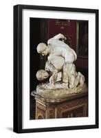 Ancient Statue of Wrestlers in Galleria Degli Uffizi-null-Framed Giclee Print