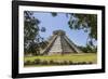 Ancient step pyramid Kukulkan at Chichen Itza, Mexico.-Jerry Ginsberg-Framed Photographic Print