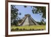 Ancient step pyramid Kukulkan at Chichen Itza, Mexico.-Jerry Ginsberg-Framed Photographic Print