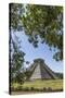 Ancient step pyramid Kukulkan at Chichen Itza, Mexico.-Jerry Ginsberg-Stretched Canvas