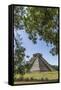 Ancient step pyramid Kukulkan at Chichen Itza, Mexico.-Jerry Ginsberg-Framed Stretched Canvas